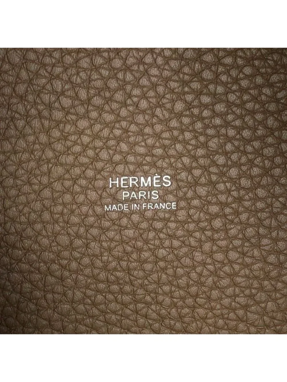 Hermes Handbag Picotin Lock PM Etoupe Silver Taurillon Clemence Tote